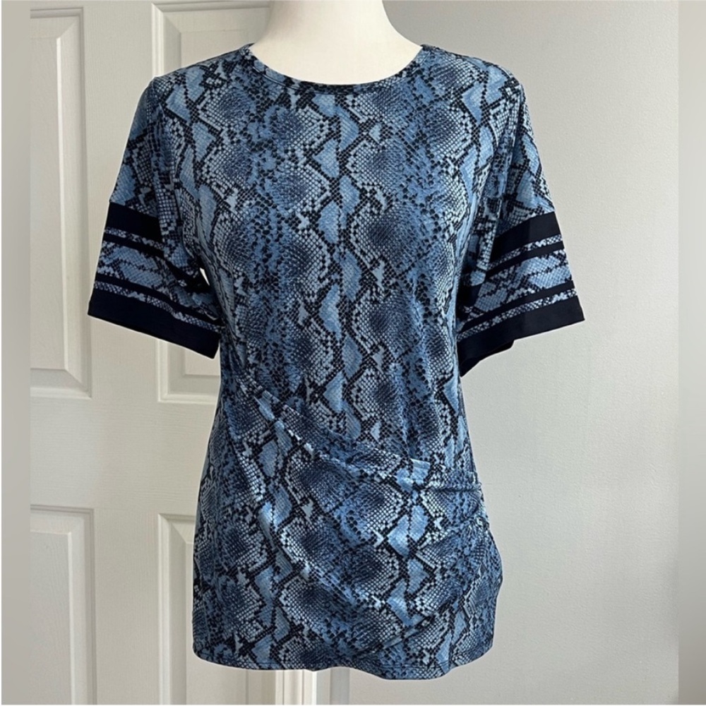 MICHAEL Michael Kors Blue Snake Print Women's Top Size XS